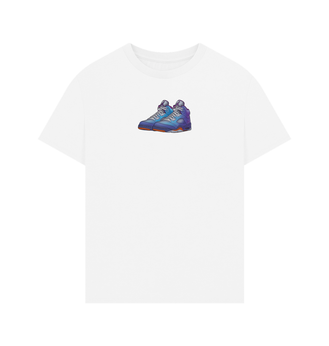 White Jordan 5s Tee