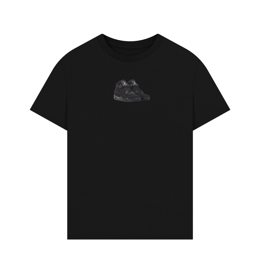Black Jordan 4 Black Cats Tee