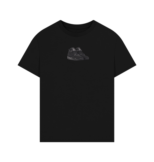Black Jordan 4 Black Cats Tee
