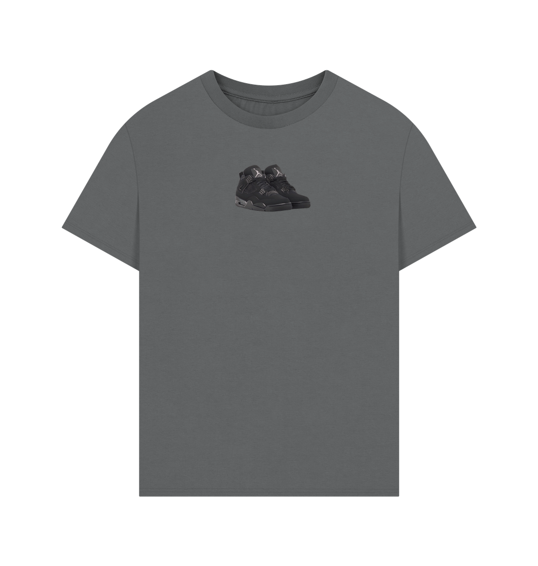 Slate Grey Jordan 4 Black Cats Tee