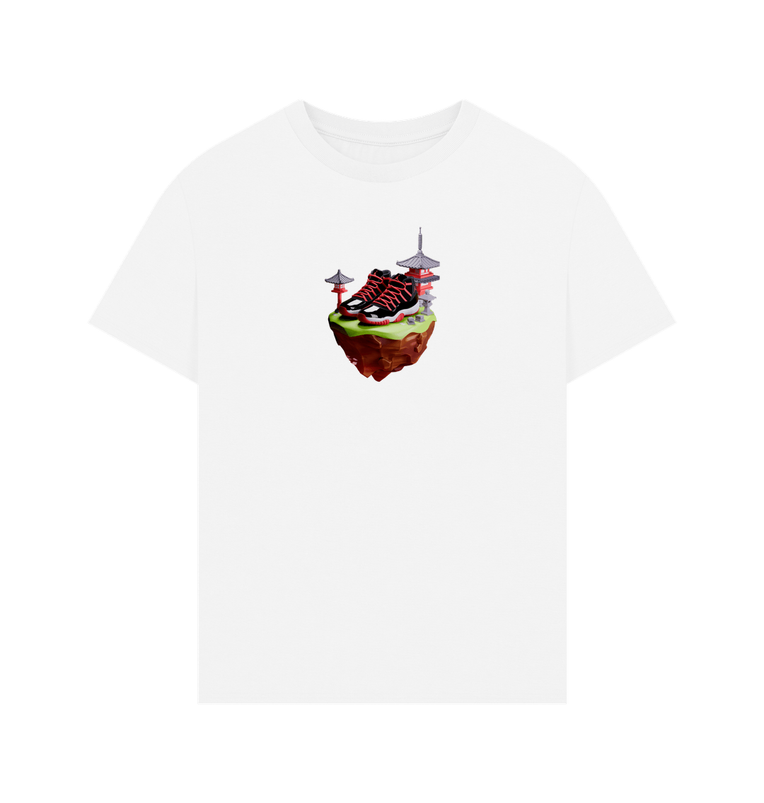 White Jordan 11 Japanese Tee