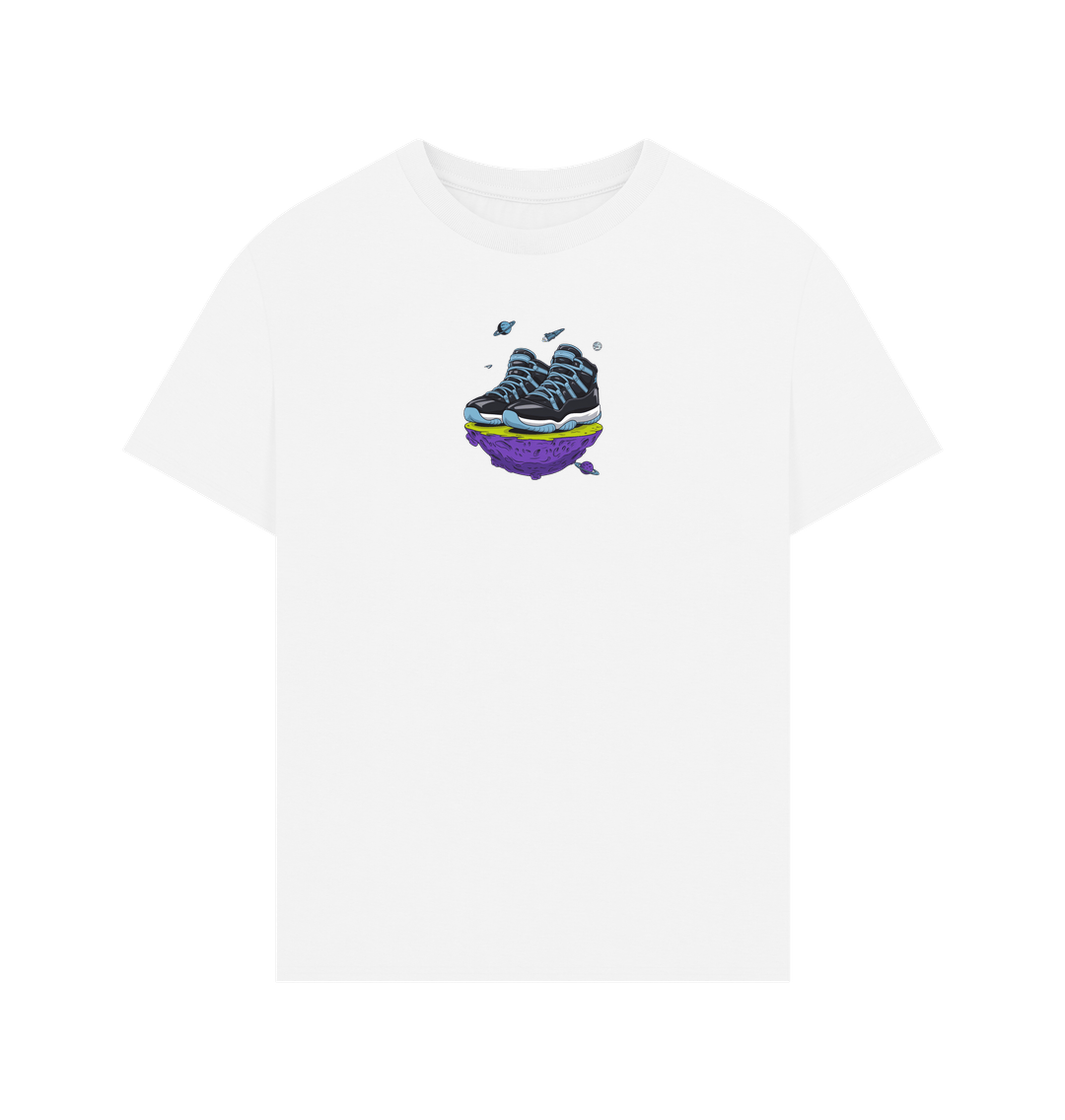 White Jordan 11 Space Tee