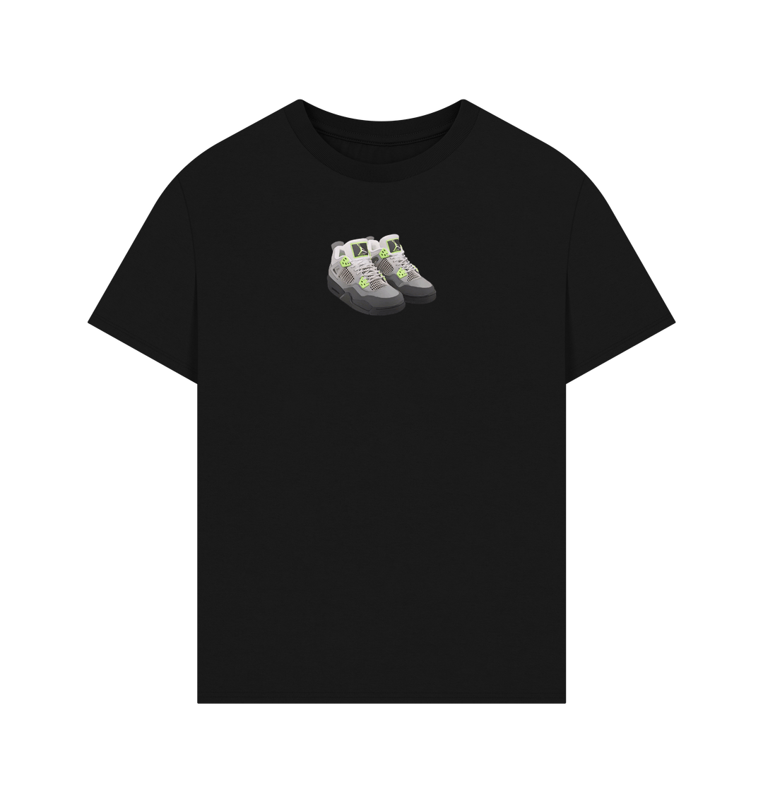 Black Jordan 4 Neon Tee