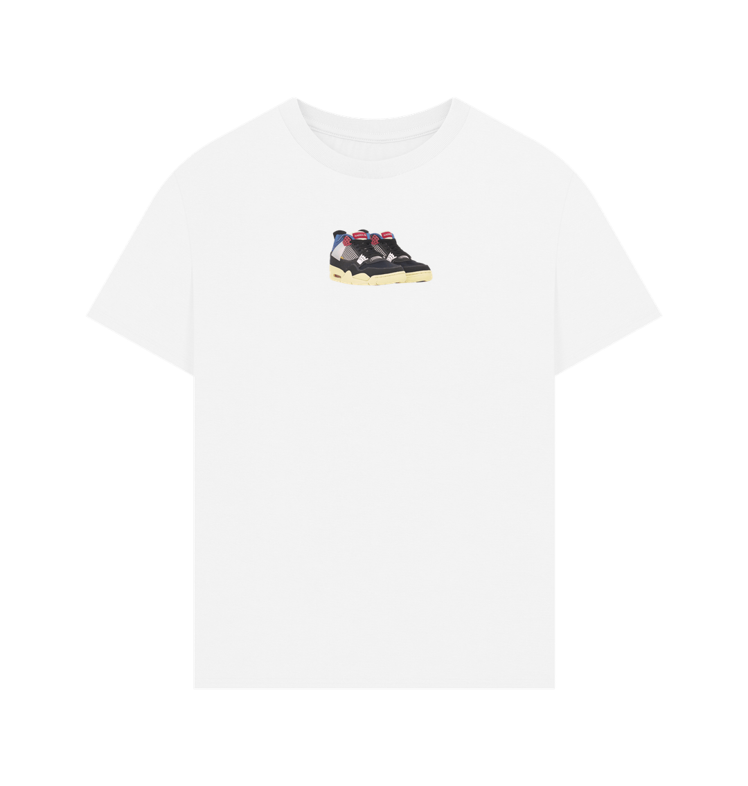White Jordan 4 Union Off Noir Tee