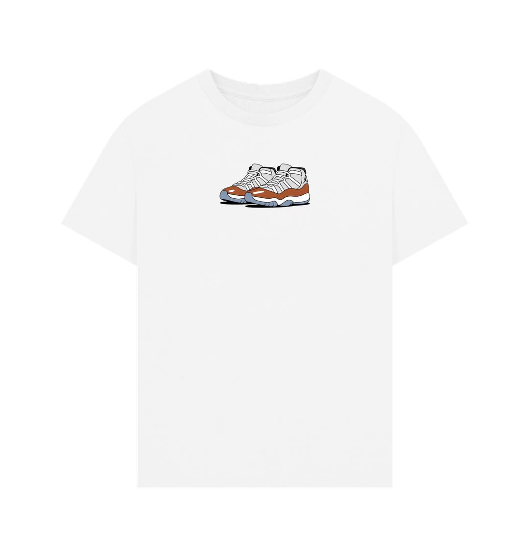 White Jordan 11s Tee