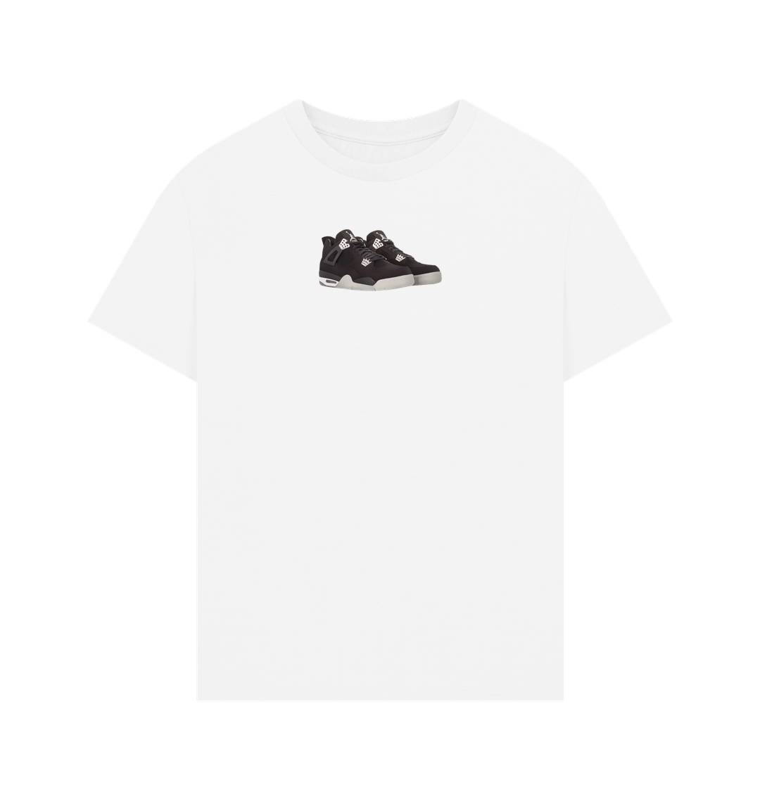 White Jordan 4 Eminem Tee