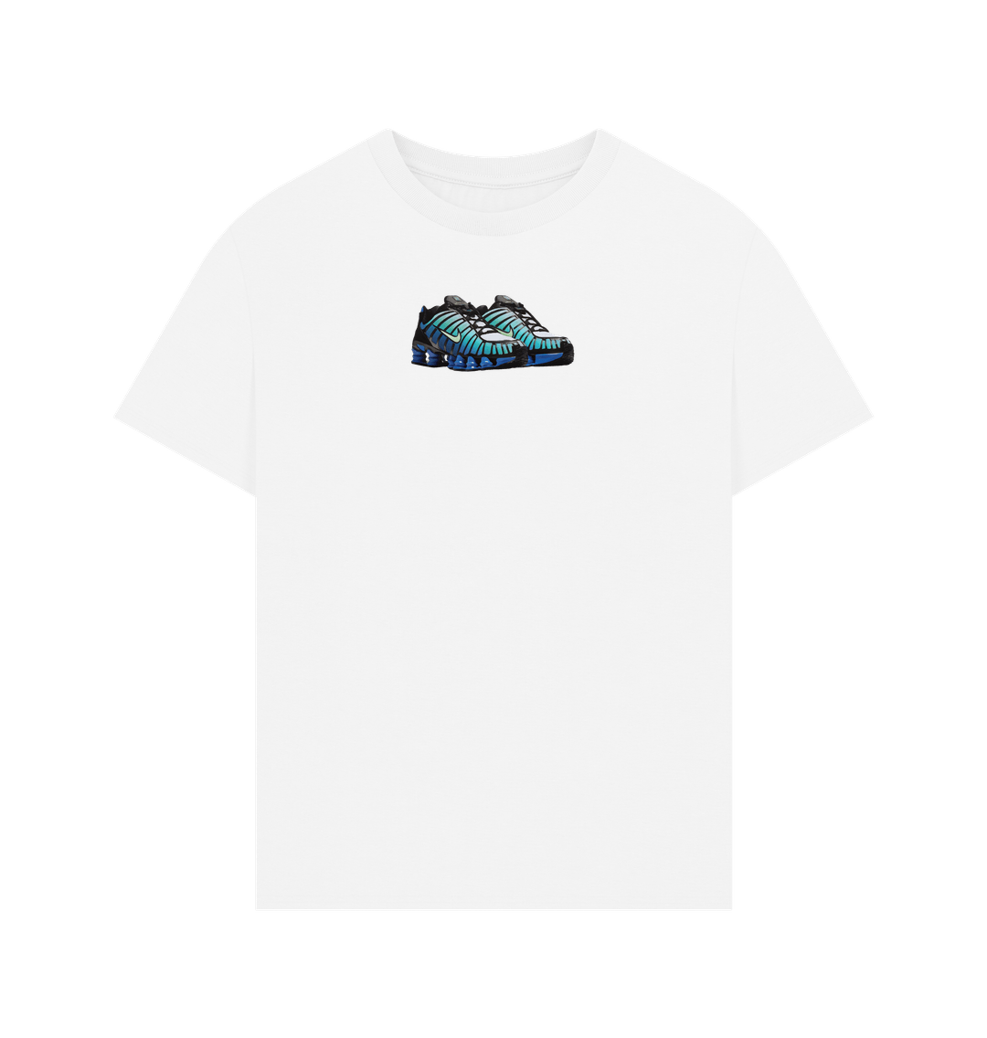 White Racer Blue Shox Tee
