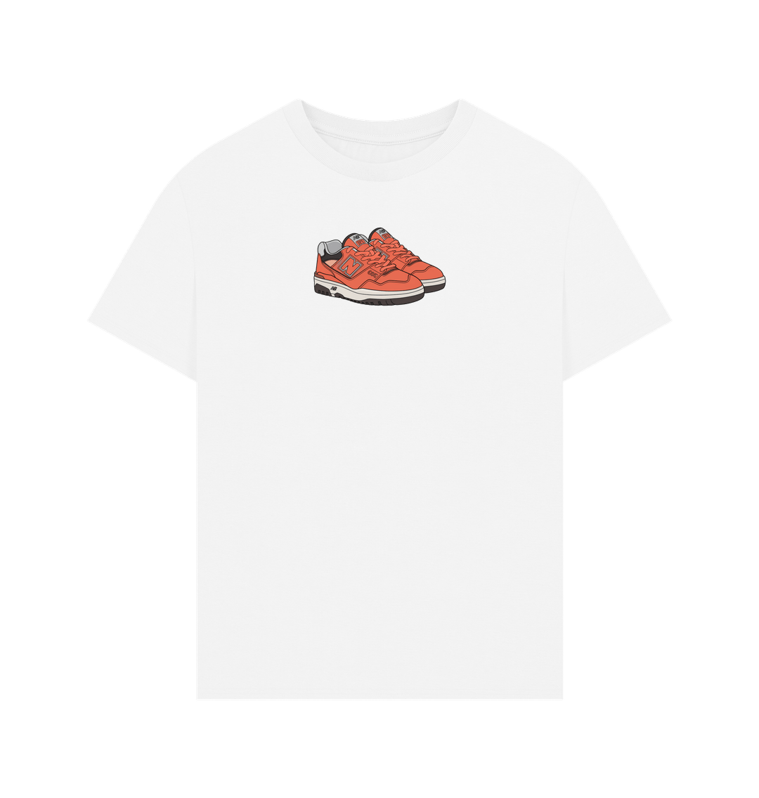 White New Balance 550 Tee