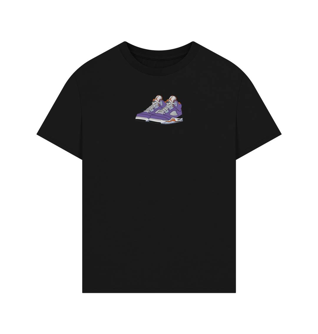 Black Jordan 5s Purple Tee