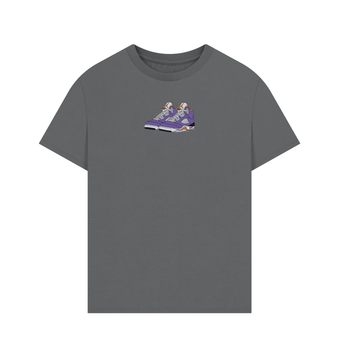 Slate Grey Jordan 5s Purple Tee